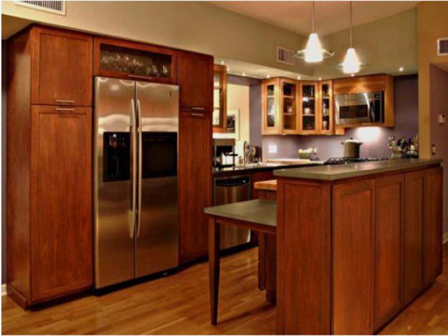 Bí quyết thiết kế nội thất bếp hiện đại  bằng gỗ